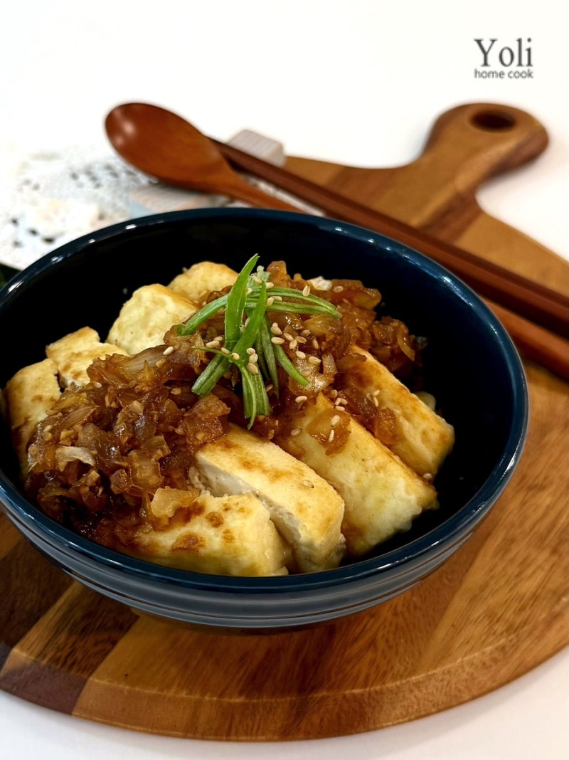 두부덮밥 점심 도시락 두부요리 간단한 한 점심메뉴 추천 덮밥