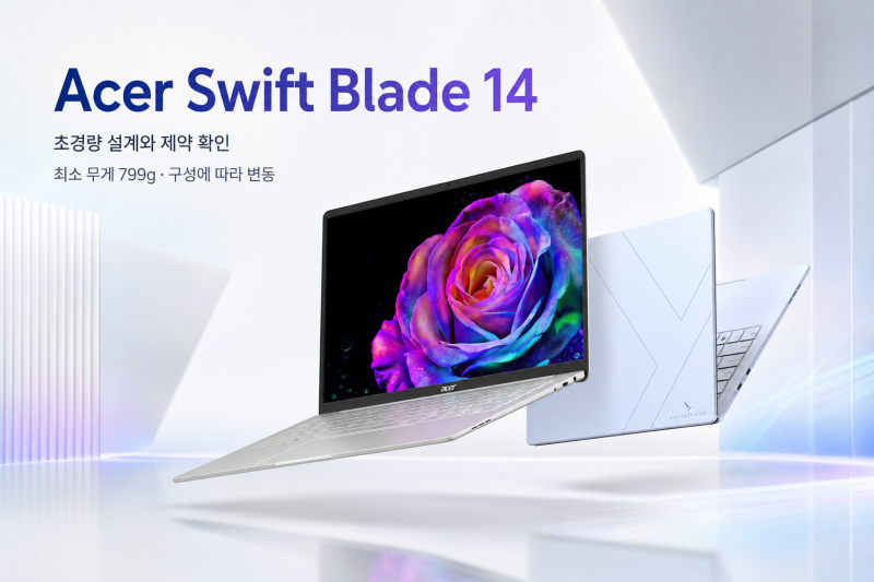 Acer Swift Blade 14 사양 정리: 국내 출시 전 기다릴 가치 있나