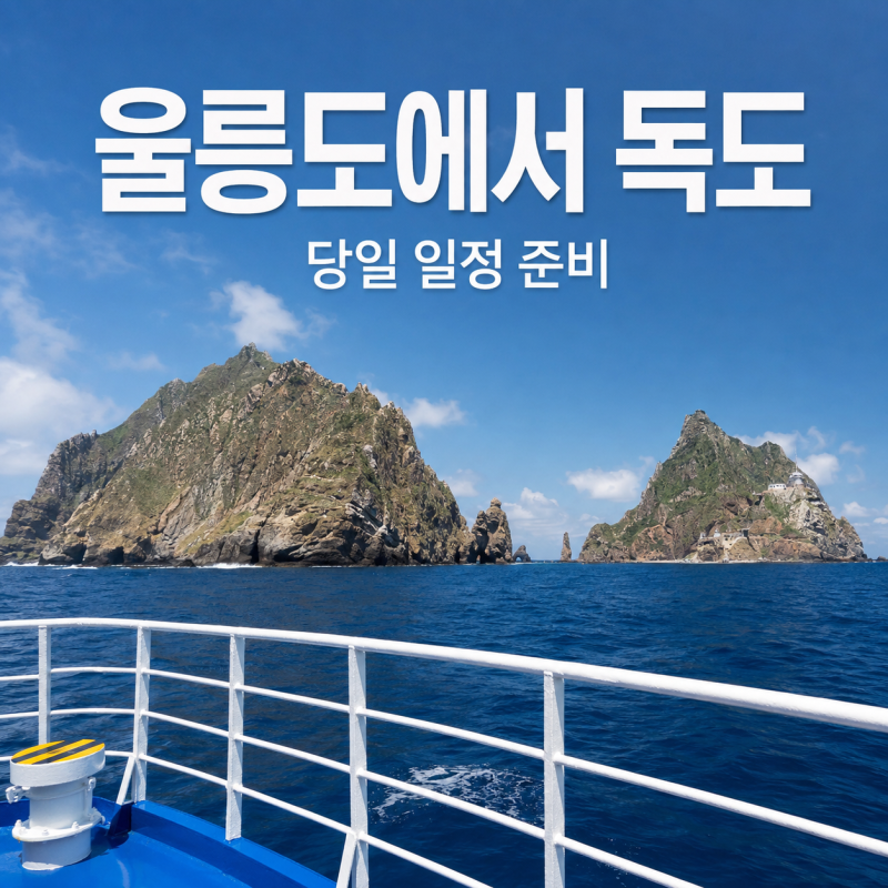 울릉도에서 독도 가는 법과 당일 일정｜‘입도 보장’ 없이 계획하는 기준 (2026)