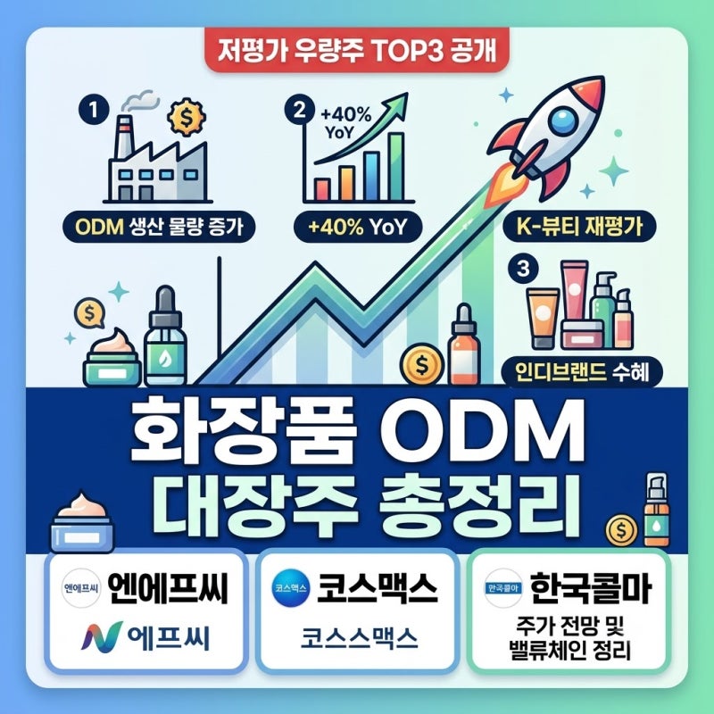 K뷰티 수출 상반기 70억 달러, ODM 관련주가 웃는 이유