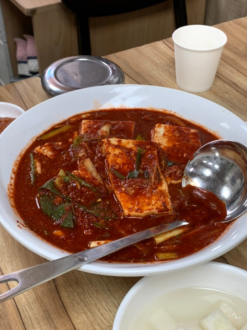 대전 광천식당 주차 웨이팅 주말 두부두루치기 후기