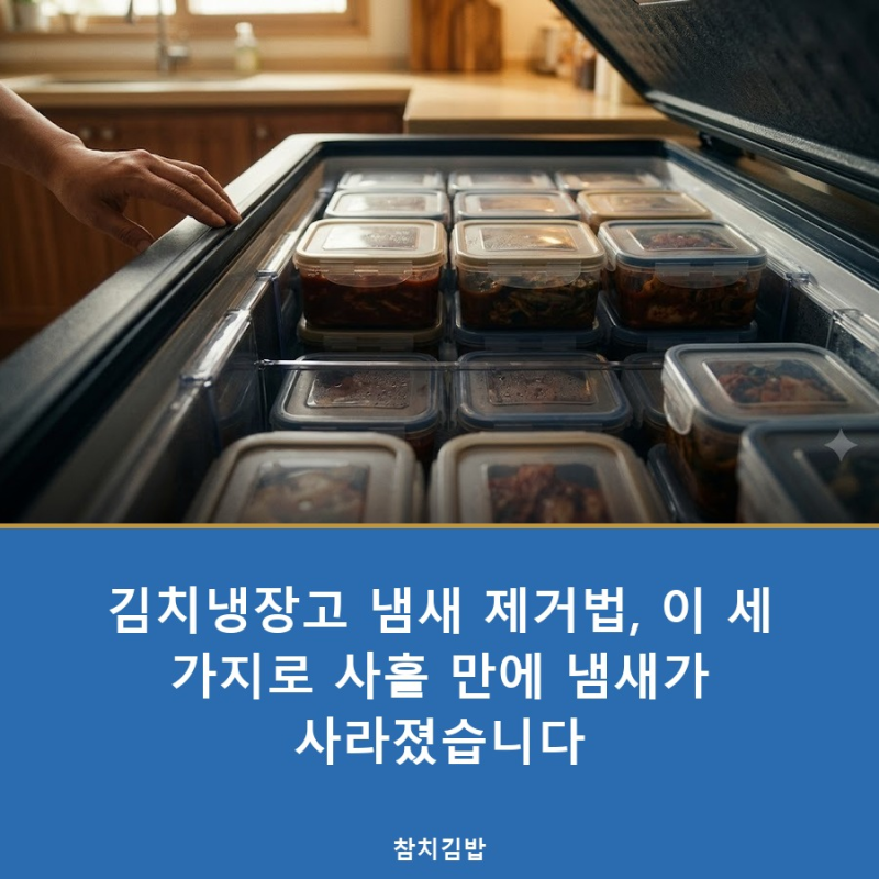 김치냉장고 냄새 제거법, 이 세 가지로 사흘 만에 냄새가 사라졌습니다