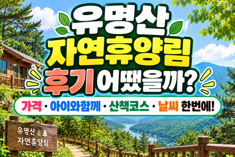 유명산 자연휴양림 후기! 가격·아이와함께·산책코스·날씨 한번에