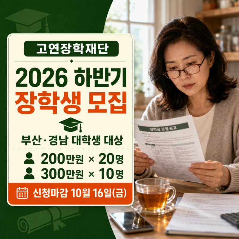 형편이 어려운 자녀 대학 보낸 부모님이 먼저 확인해야 할 장학금