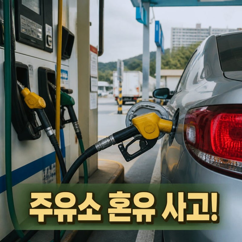 부산 주유소 혼유 사고 차량 180대 피해 왜?