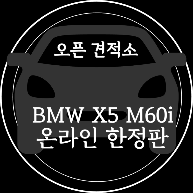 전국 단 15대 한정! BMW X5 M60i 온라인 한정판(프로 M 퍼포먼스 파츠 에디션) 스펙·가격 총정리