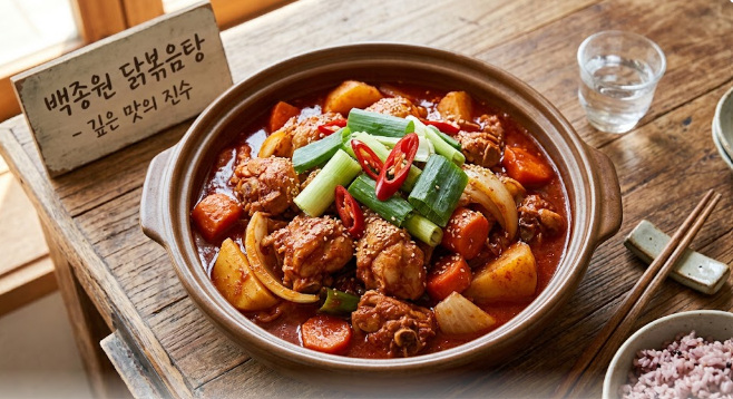 백종원 닭볶음탕 레시피, 매콤한 국물과 부드러운 닭고기