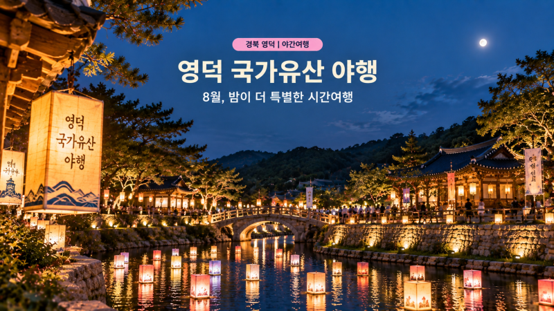 영덕 국가유산 야행 | 8월 밤여행 주차 공연 일정 가볼만한곳