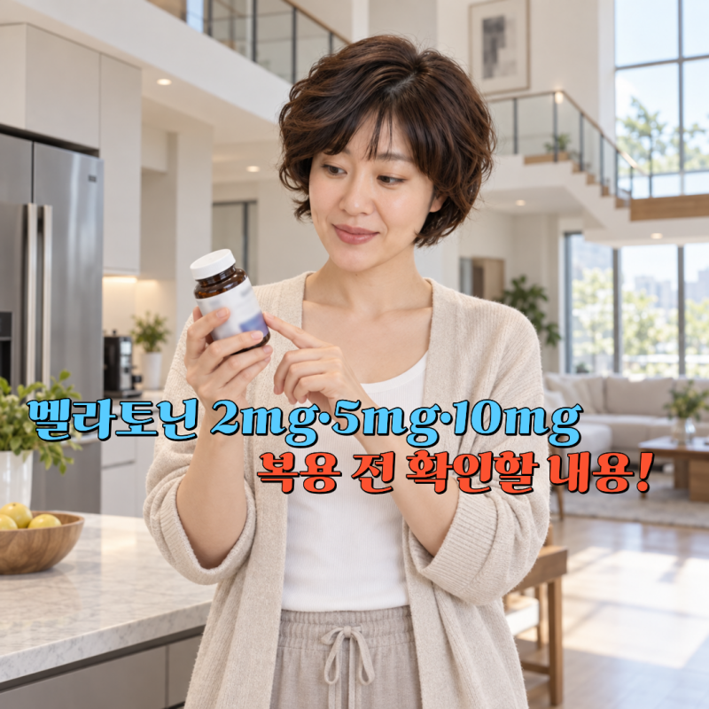 멜라토닌 영양제 2mg, 5mg, 10mg, 효과보다 먼저 확인할 내용