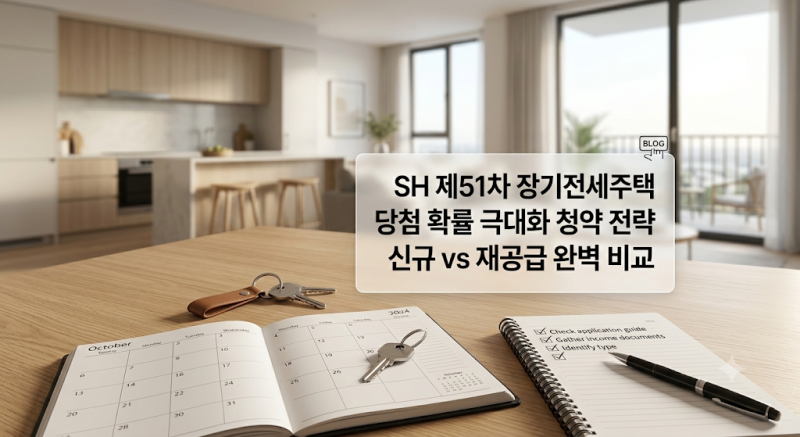 26년 9월 SH 제51차 장기전세주택 당첨 전략: 내 가점으로 어디 넣어야 당첨될까?