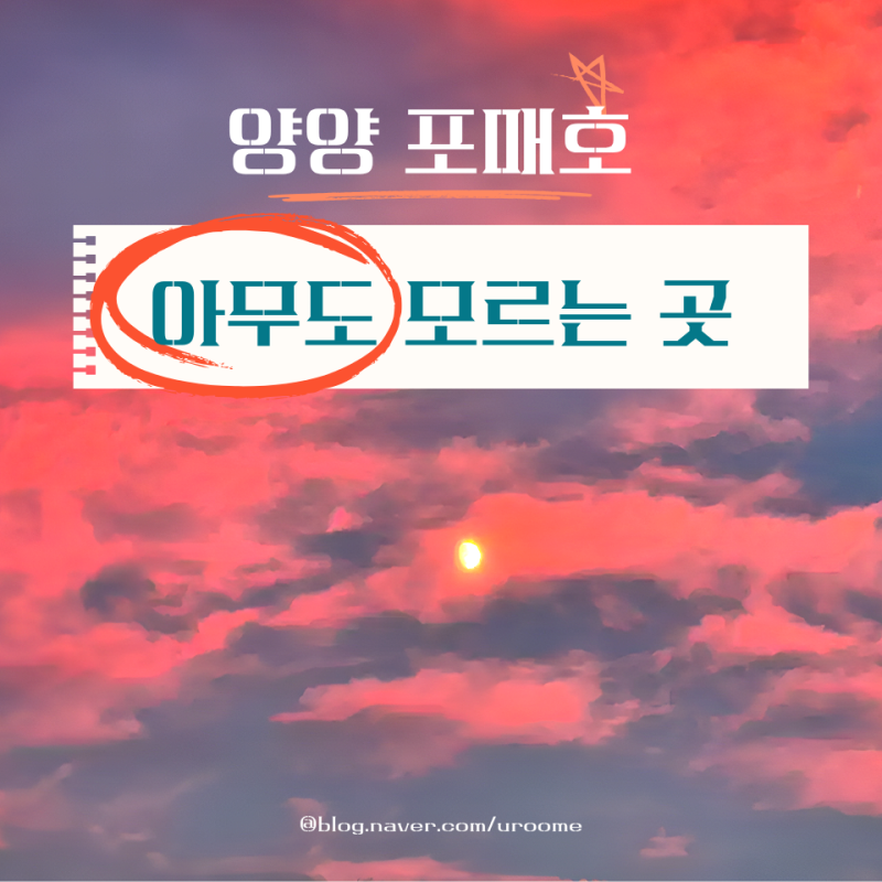 포매호 호수｜강원도 양양 현남면 노을 예쁜 산책로 걷기 여행