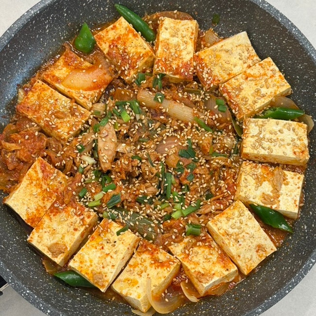 두부요리 단백질 폭탄 칼칼한 참치두부조림 레시피