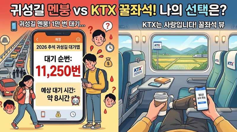 “고속도로 위에서 10시간 동안 갇혀 있을래?!” 추석 귀성길 KTX·SRT 예매 치트키 & 편안한 이....