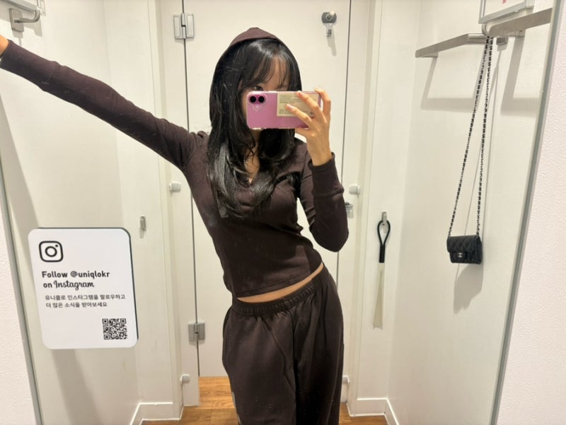 유니클로에서 핀터레스트 무드?! 후드립티, 스웨트팬츠 55사이즈 솔직후기 추천