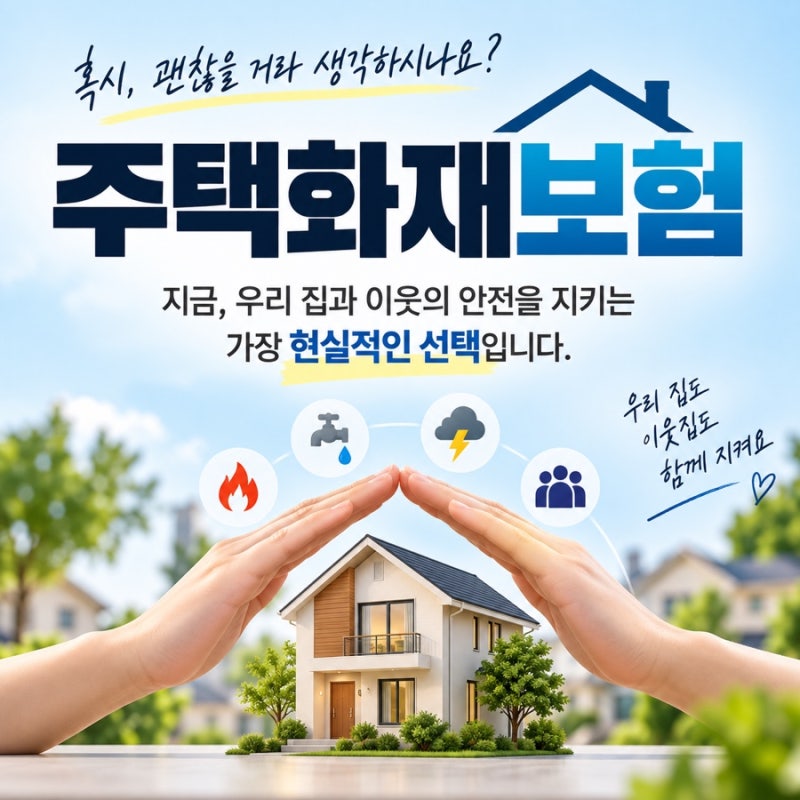 주택화재보험, 왜 필요할까요?