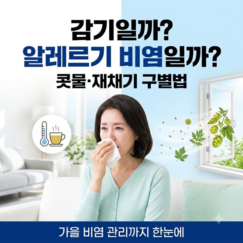 감기일까 비염일까? 가을 알레르기 비염 구별법과 관리방법 총정리