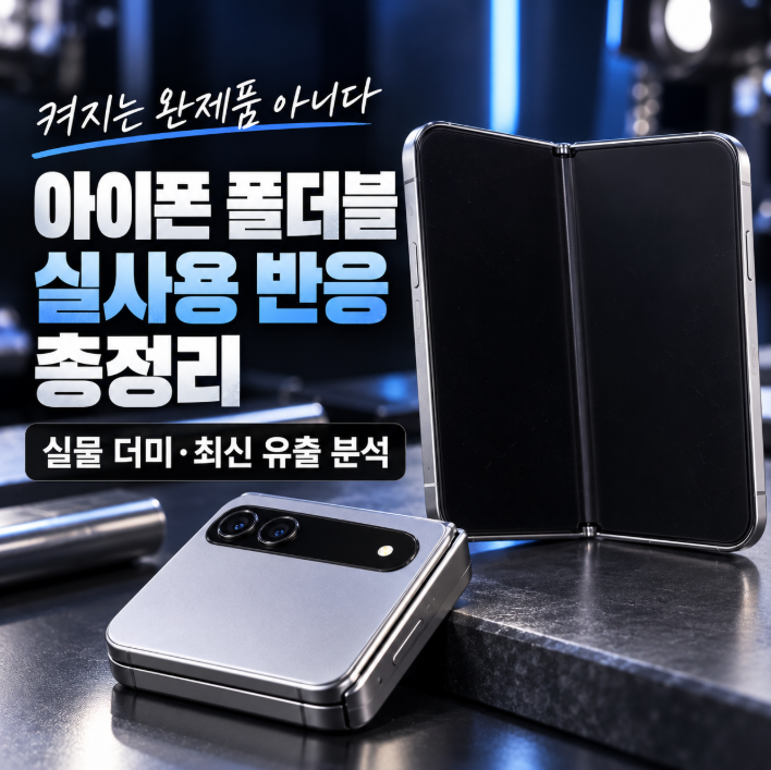 아이폰 폴더블 실사용 반응 나왔다? 출시일·가격·디자인 최신 유출 총정리