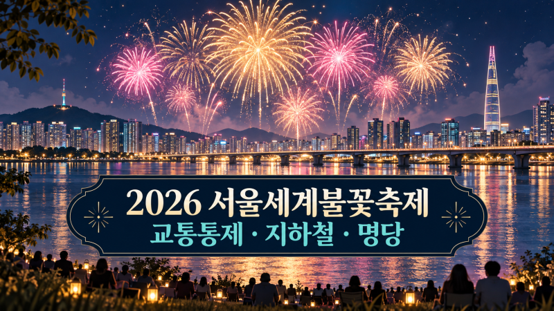 2026 서울세계불꽃축제 교통통제·지하철·명당｜9월 5일 관람 가이드