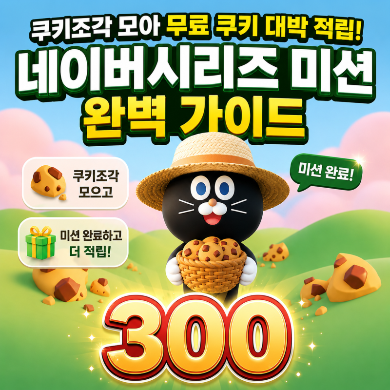 네이버시리즈 쿠키조각 교환 비율 및 모으기 (유효기간 정리)