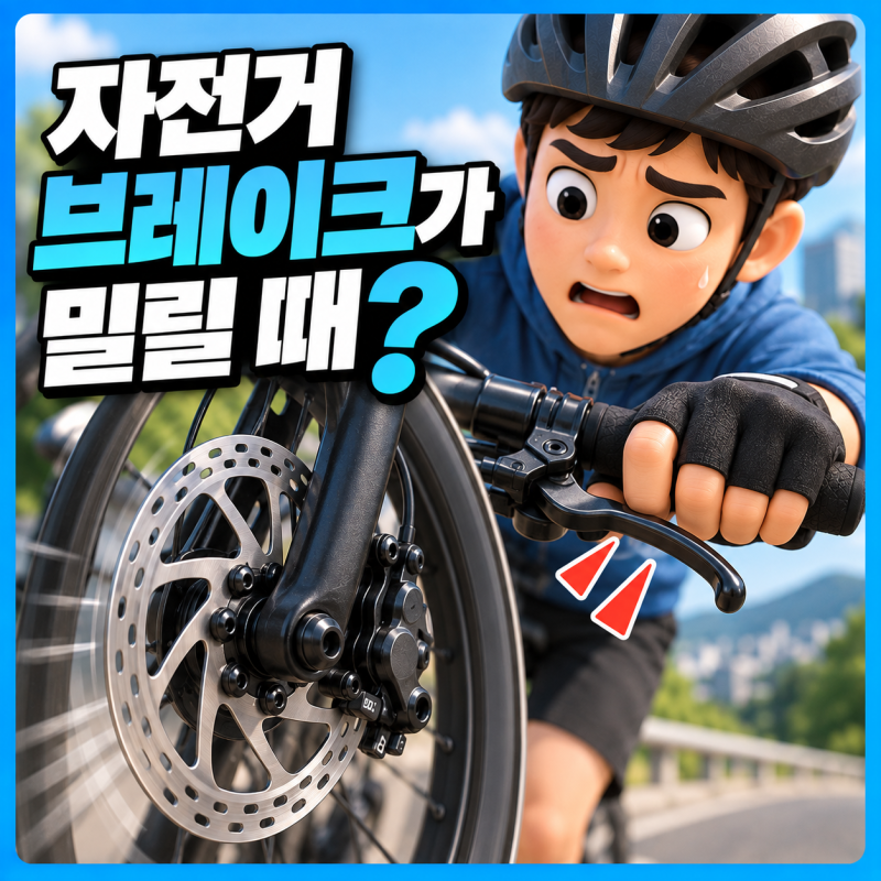 자전거 브레이크가 밀릴 때｜제동력이 약해지는 원인과 점검 방법