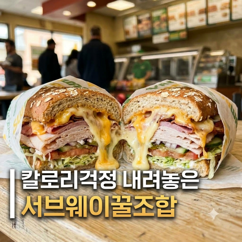 [서브웨이 추천메뉴] 꿀조합 BEST 3 | 칼로리 걱정 내려놓고 맛으로 끝내는 커스텀 레시피