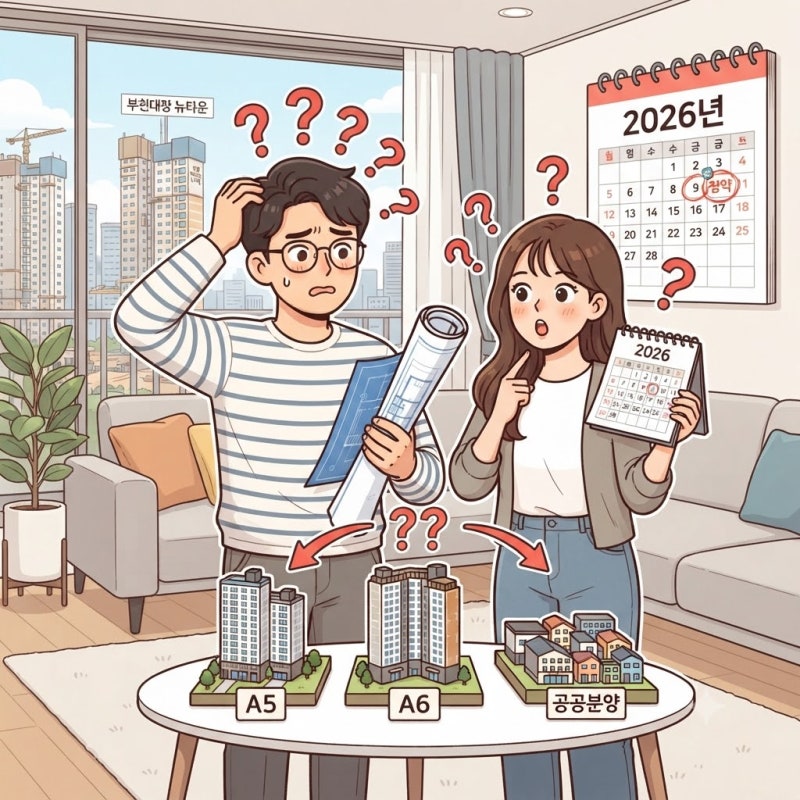 부천대장 다음 청약 블록, 2026년에 넣기 전 A5·A6와 공공분양을 구분해야 하는 이유