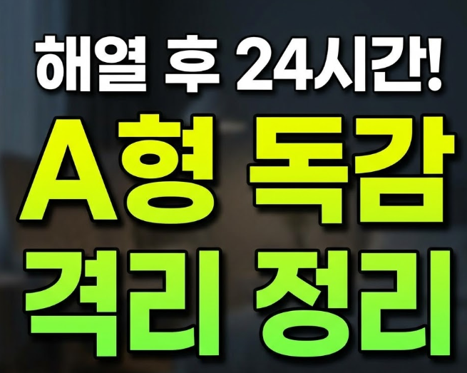 a형 독감 증상 순서 및 기간 격리 의무 총정리(+설사 목 두통)