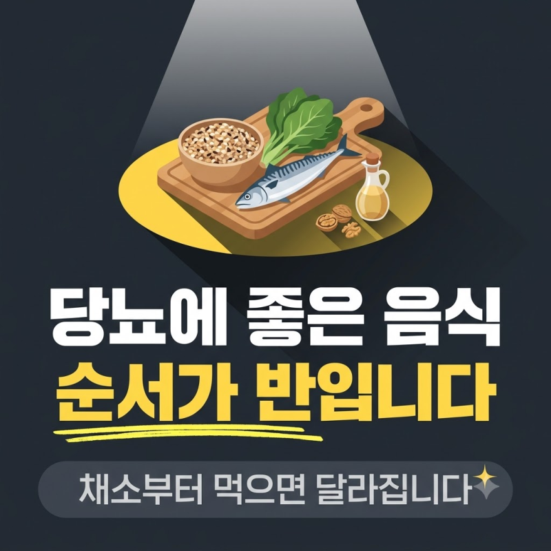 당뇨에 좋은 음식 7가지, 혈당 낮추는 조리법과 먹는 순서