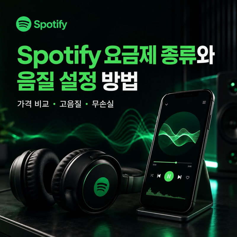 Spotify 요금제 종류와 음질 설정 방법 한눈에 정리