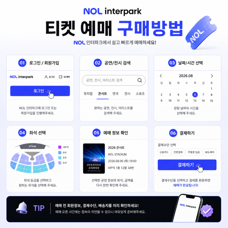 [NOL] 놀티켓 인터파크 티켓팅・예매 방법 총정리! 좌석 선점부터 결제 팁까지 실패 없는 꿀....