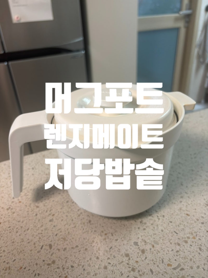 렌지메이트 머그포트 저당밥솥 울집 효자템