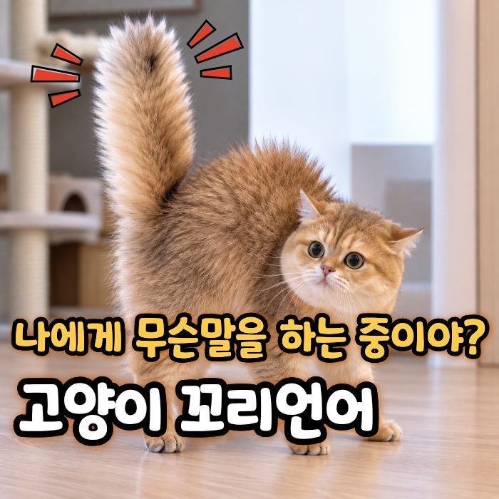고양이 꼬리 언어, 세우고 탁탁 살랑살랑 흔들 때 의미와 기분