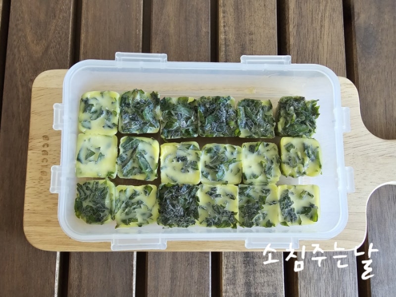 바질 보관하는법 바질 오일 큐브 만들기