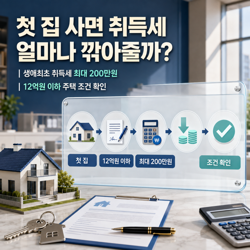 첫 집 사면 취득세 얼마나 깎아줄까? 생애최초 취득세 감면 최대 200만원 조건 확인해보니
