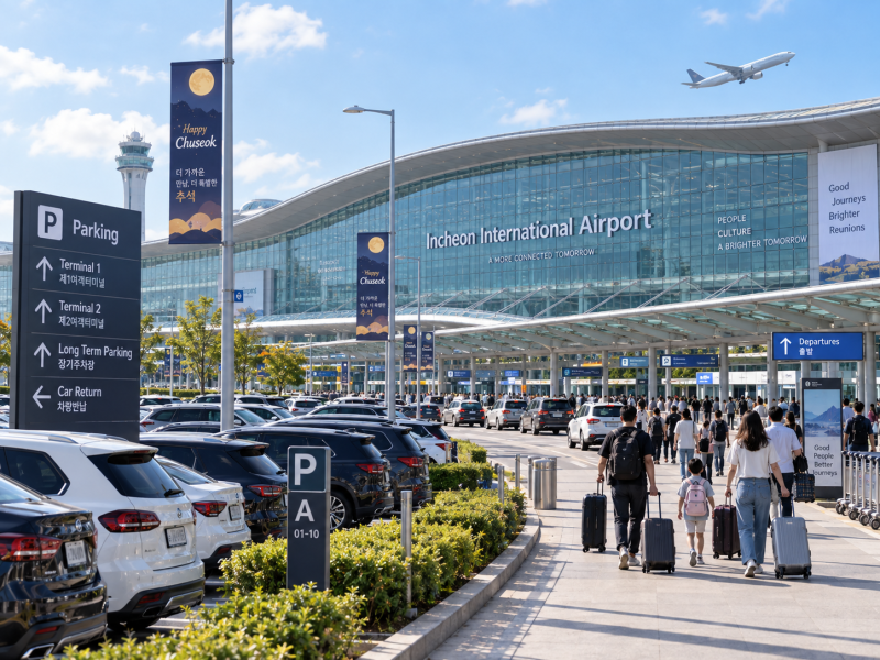 추석연휴 인천공항 주차 총정리, 장기주차장 예약 요금 이용방법과 셔틀까지