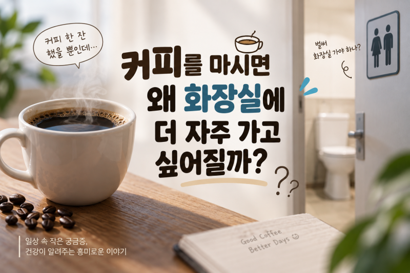 ☕ 커피를 마시면 왜 화장실에 더 자주 가고 싶어질까?