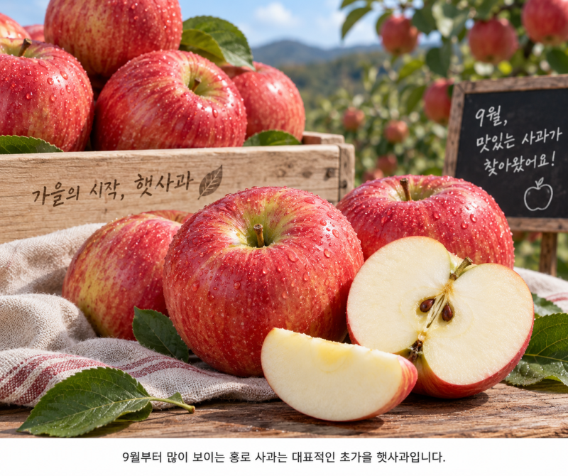9월 햇사과가 좋은 이유는? 홍로 사과 효능부터 먹는법·보관법까지 정리