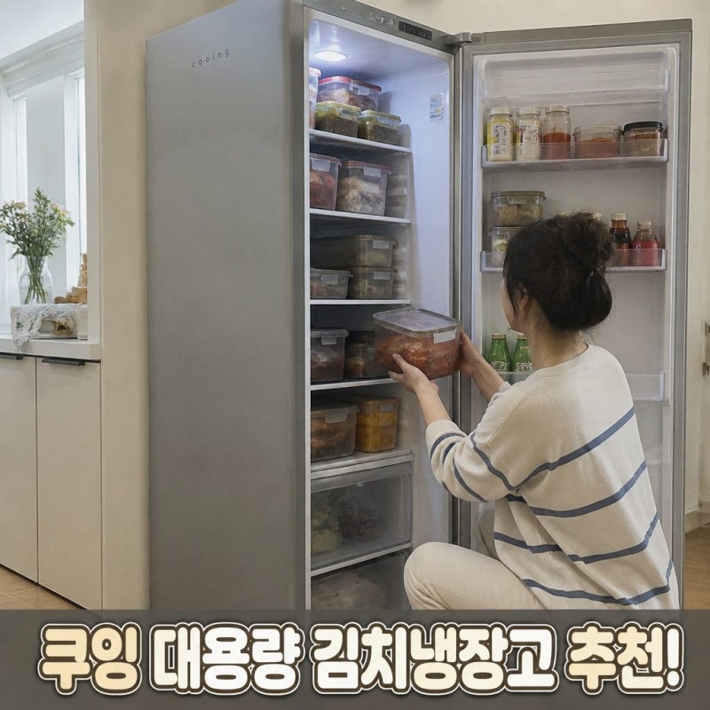 쿠잉 김치 냉장고 쿠잉전자 대용량 냉장고 추천 269L