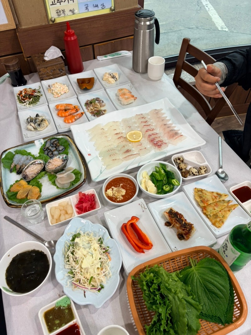 태안 안면도 승진횟집 ♡ 푸짐한 스끼다시와 회 대하 맛집 아일랜드 리솜 픽업서비스