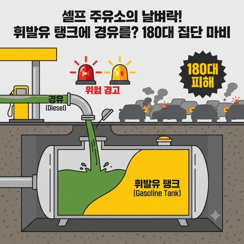 부산 주유소 180대 혼유 참사, 내 차도 엔진 교체해야 할까?