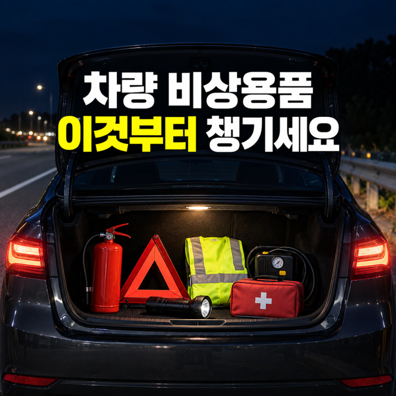 차량용 비상용품 체크리스트, 차에 꼭 챙겨둘 준비물?