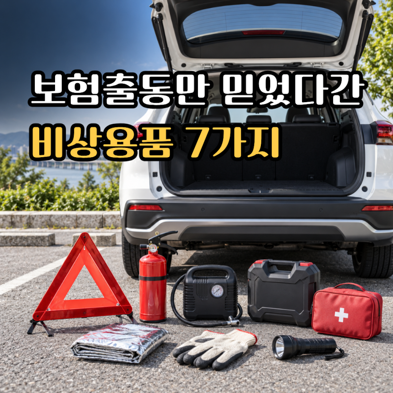 “보험 긴급출동만 믿었다간 당황합니다” 차에 꼭 두어야 할 비상용품 7가지
