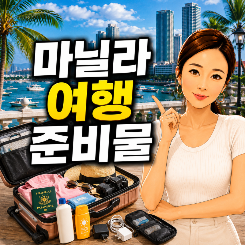 마닐라 여행 준비물 총정리｜10월 여행 전에 이것부터 챙기세요 | 필리핀여행 | 마닐라여행 | ....