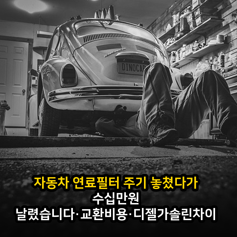 자동차 연료필터 주기 놓쳤다가 수십만원 날렸습니다·교환비용·디젤가솔린차이