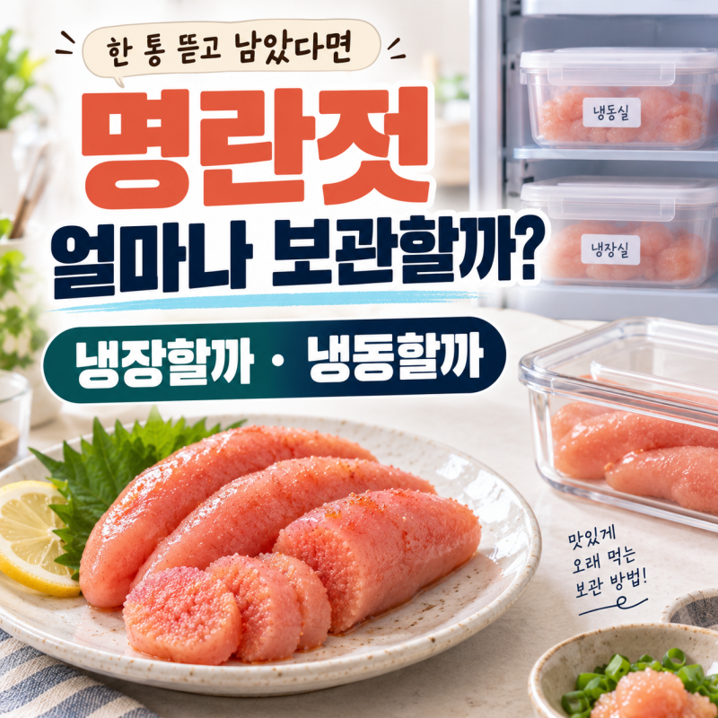 명란젓 유통기한 얼마나 될까? 개봉 후 냉장·냉동 보관 이렇게 하세요