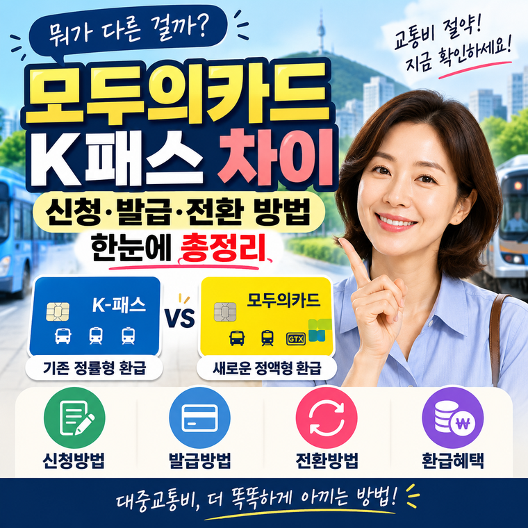 모두의카드 K패스 차이, 신청·발급·전환 방법 한눈에 총정리
