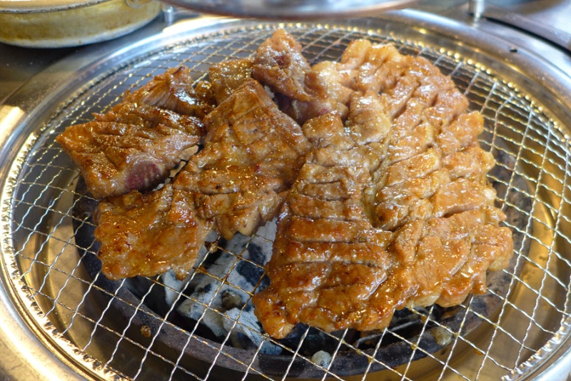 서교동 서교가든의 숯불 돼지갈비