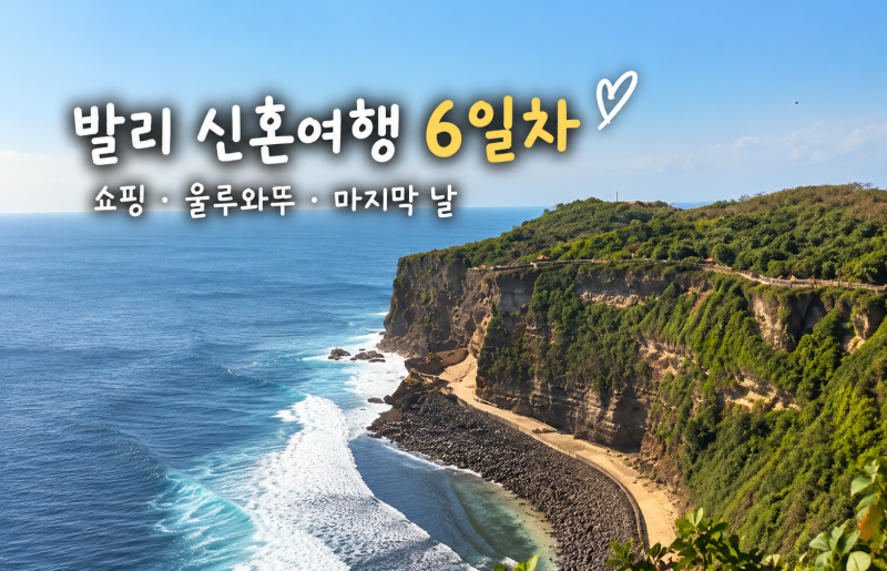 발리 신혼여행 6일차 | 마지막날 쇼핑부터 울루와뚜, 따라바락 절벽 투어까지