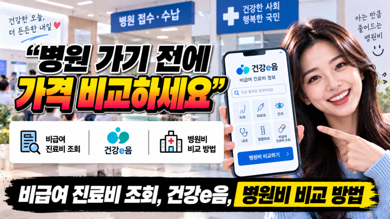비급여 진료비 조회, 병원비 줄이는 법 “도수치료,CT,MRI 얼마인지 미리 보세요”
