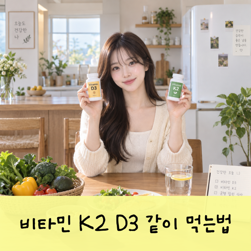 비타민K2 D3 같이 먹는법 효능 및 부작용 총정리